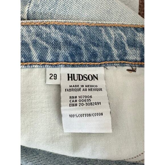 Hudson Denim Mini Skirt – Women’s 29 Distressed Raw Hem (New) - Picture 5 of 10